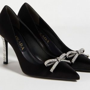 Prada Crystal Embellished Pumps